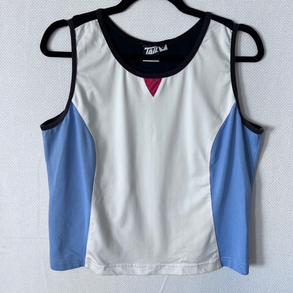 TAIL TECH Athletic Tank Top Womens Large Color Block Performance Athletic